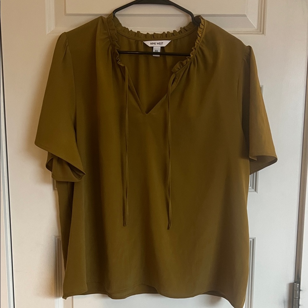 Nine West Mustard Women's Blouse